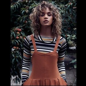 Free People Striped Off The Shoulder Tunic